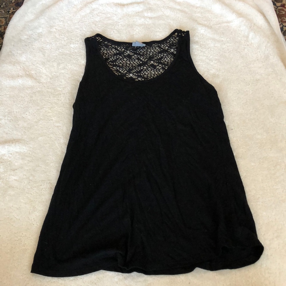 Black tank top